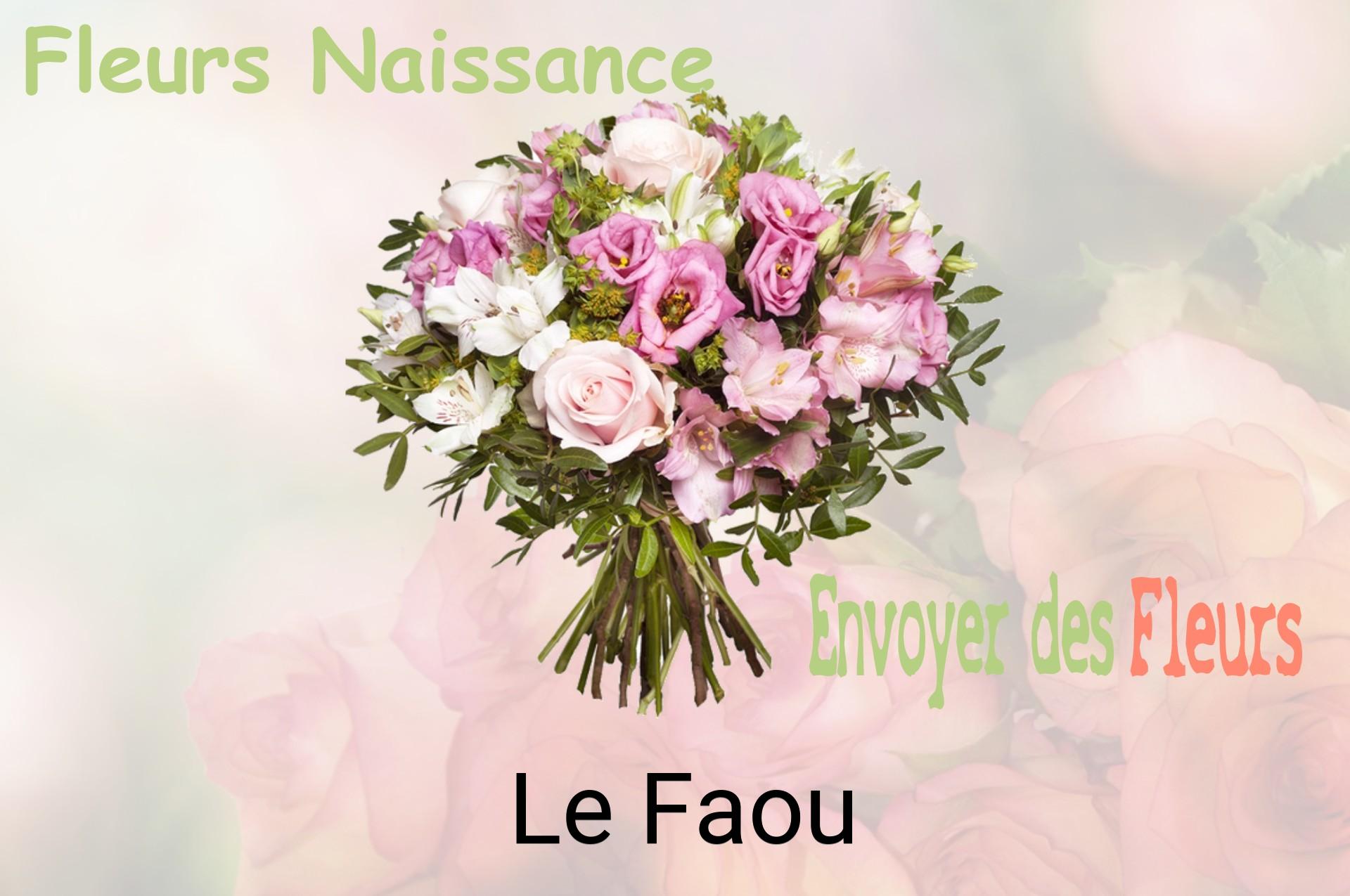 Bouquet de fleurs de naissance livré à Le Faou